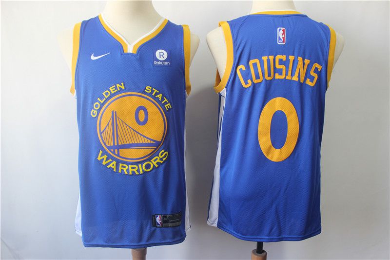 Men Golden State Warriors #0 Cousins Blue Game Nike NBA Jerseys->boston celtics->NBA Jersey